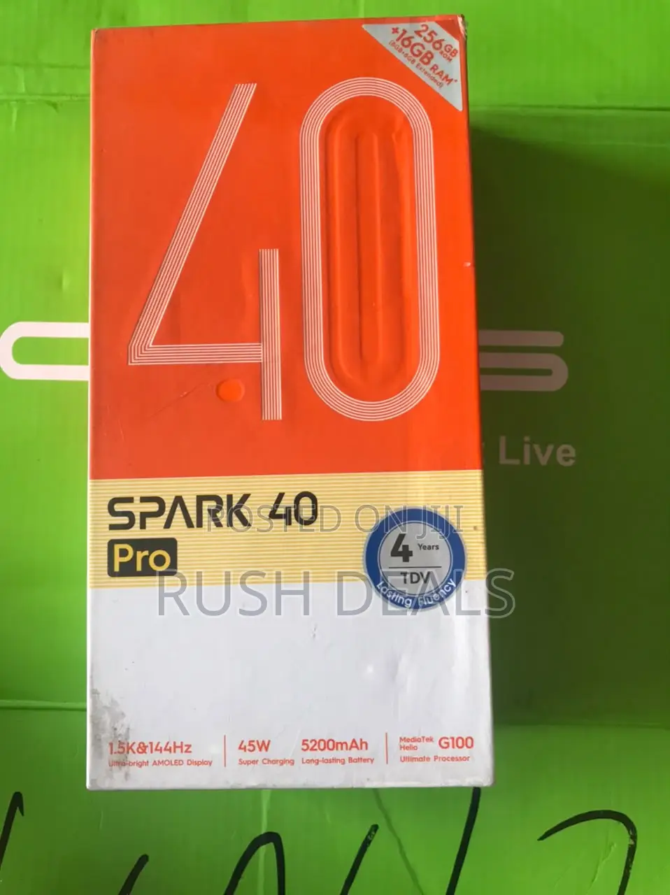 New Tecno Spark 40 Pro 256 GB Blue
