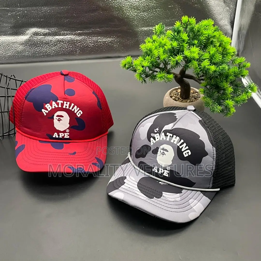 A Bathing Ape Color Camo College Mesh Cap