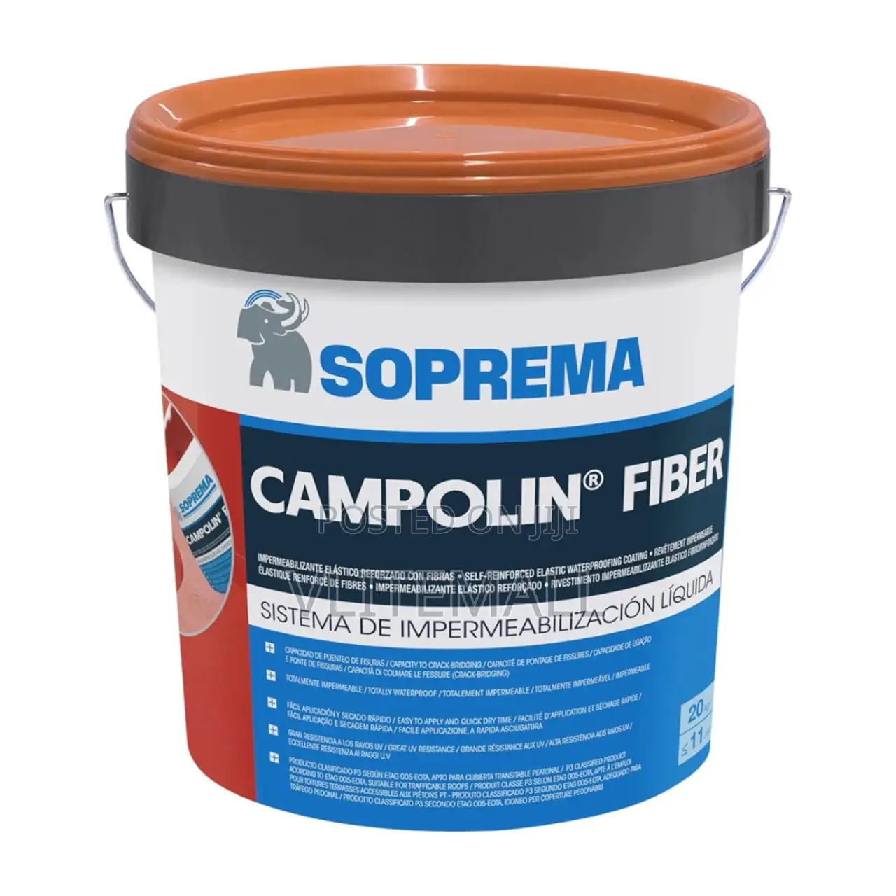 Soprema Campolin Fiber Acrylic Based Uv Resistant Waterproofing Coat20