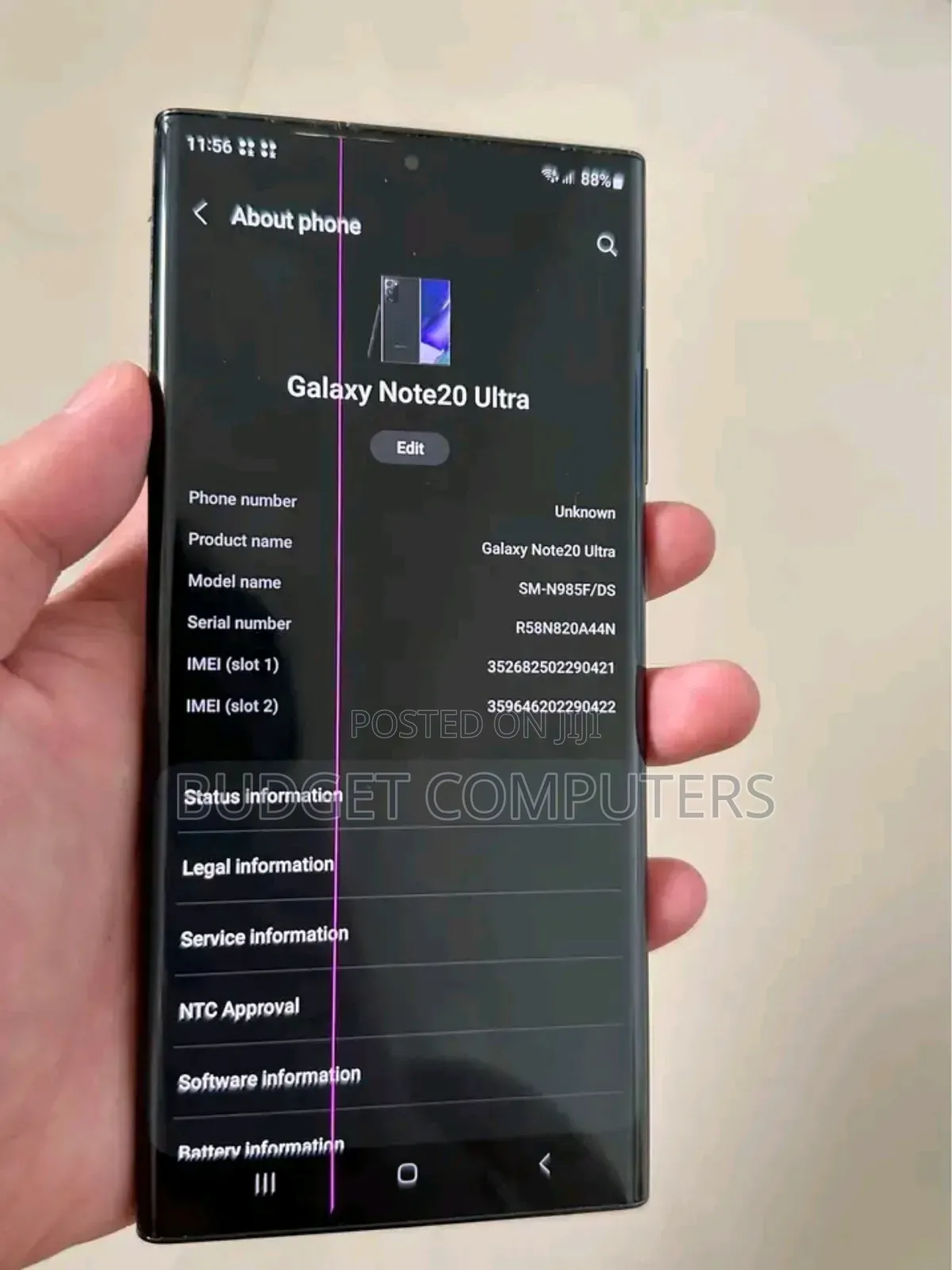 Samsung Galaxy Note 20 Ultra 256 GB Black