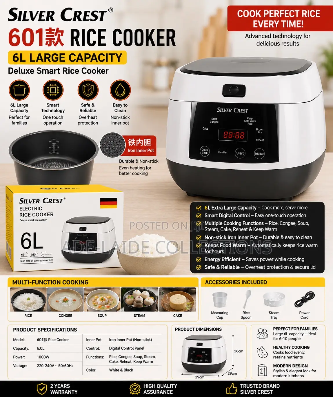 Rice Cooker- 6l