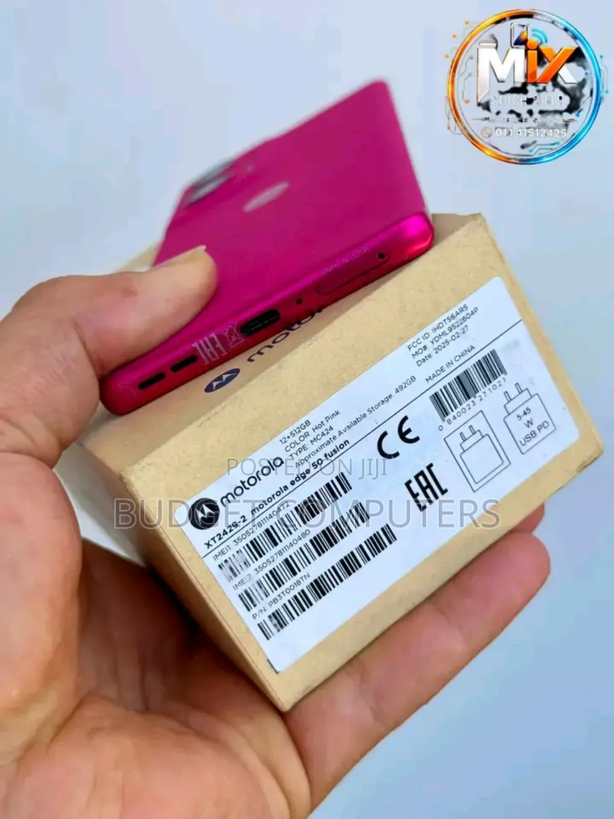 New Motorola Edge 50 Fusion 512 GB Pink