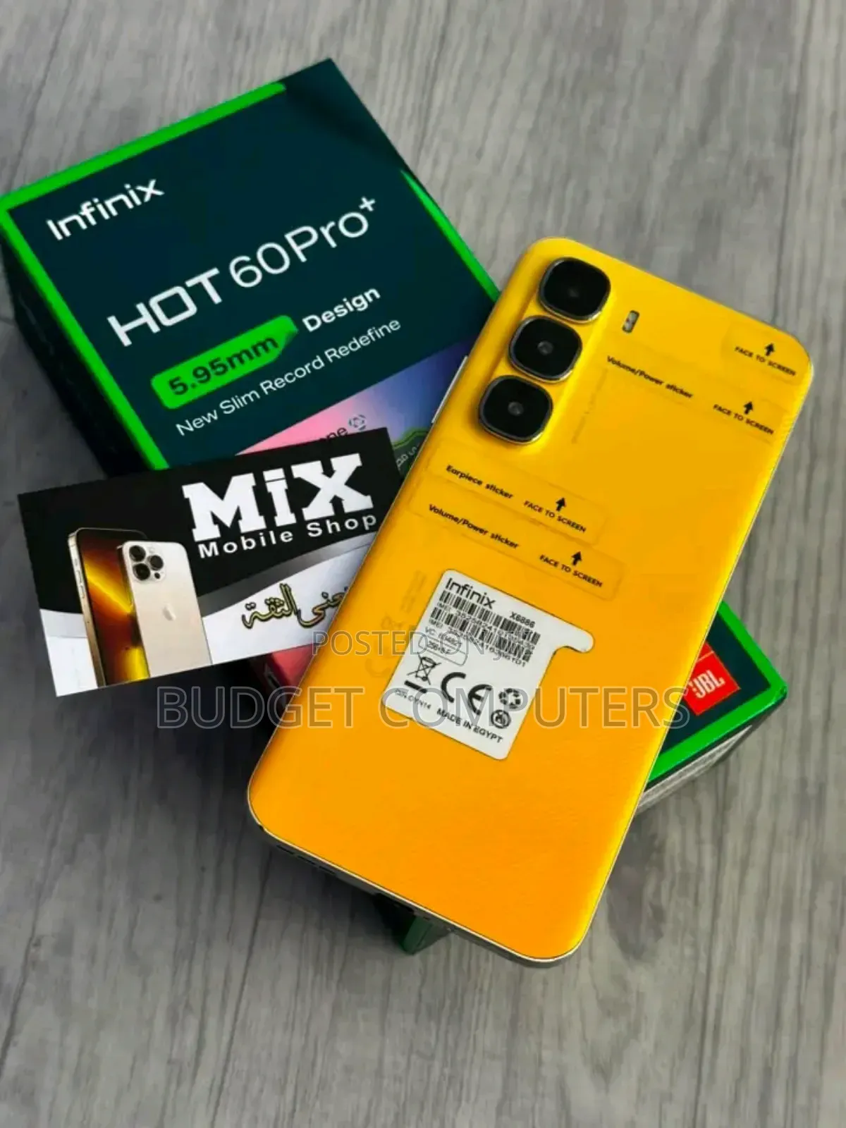 New Infinix Hot 60 Pro+ 256 GB Yellow