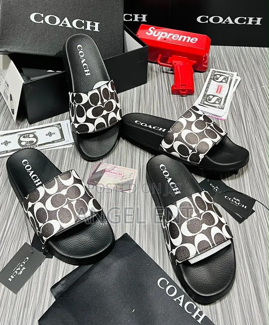 Coach Men's Slides Available in Box (Location: Adum Kumasi)