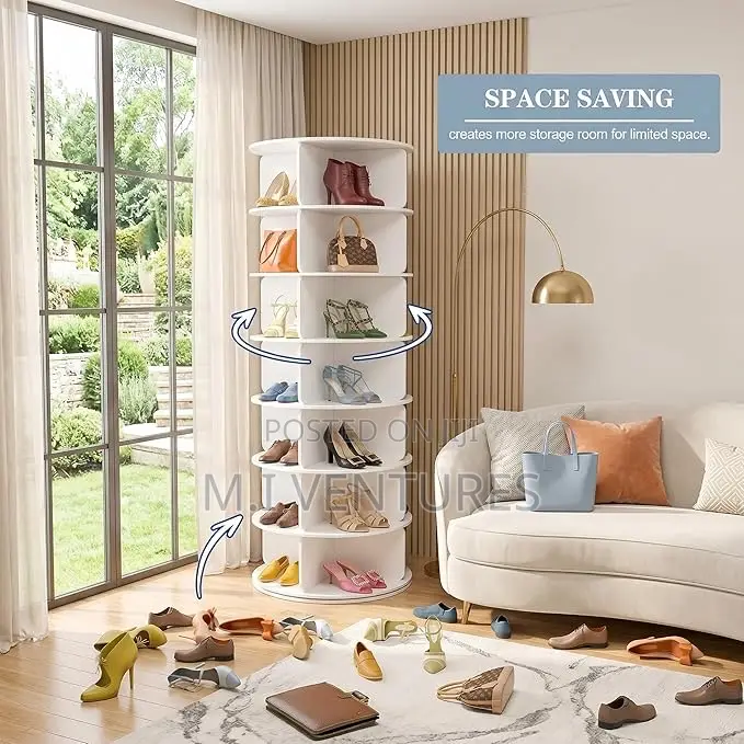7 Tier Rotating Corner Display Shelf / Storage Organizer