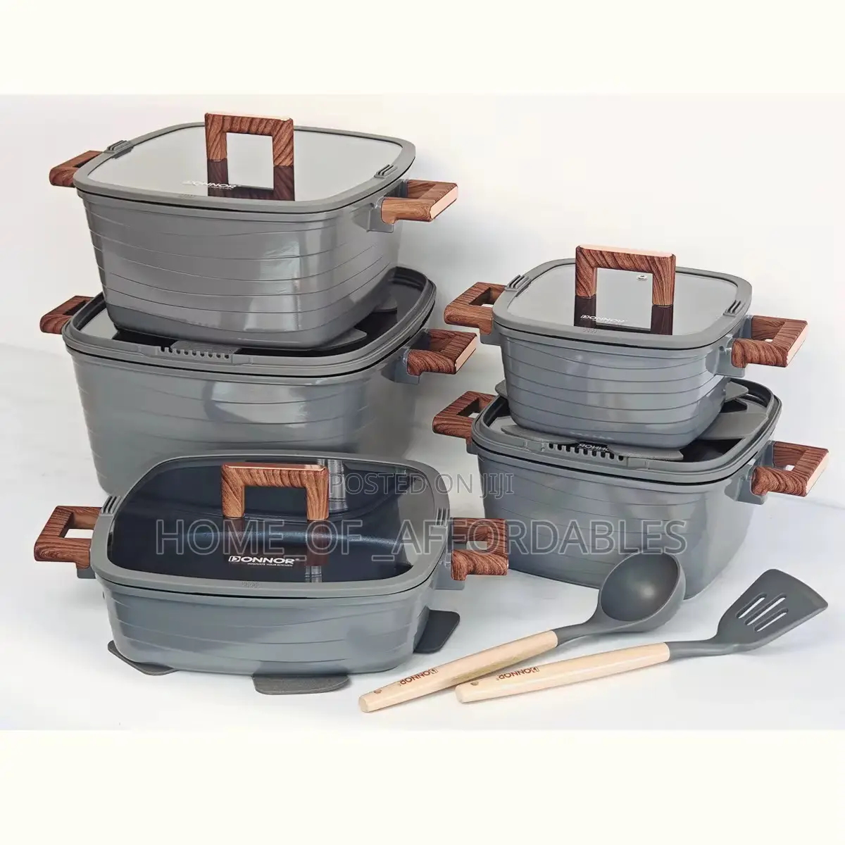 12pcs Donnor Non Stick Cookware Sets (European Standard)
