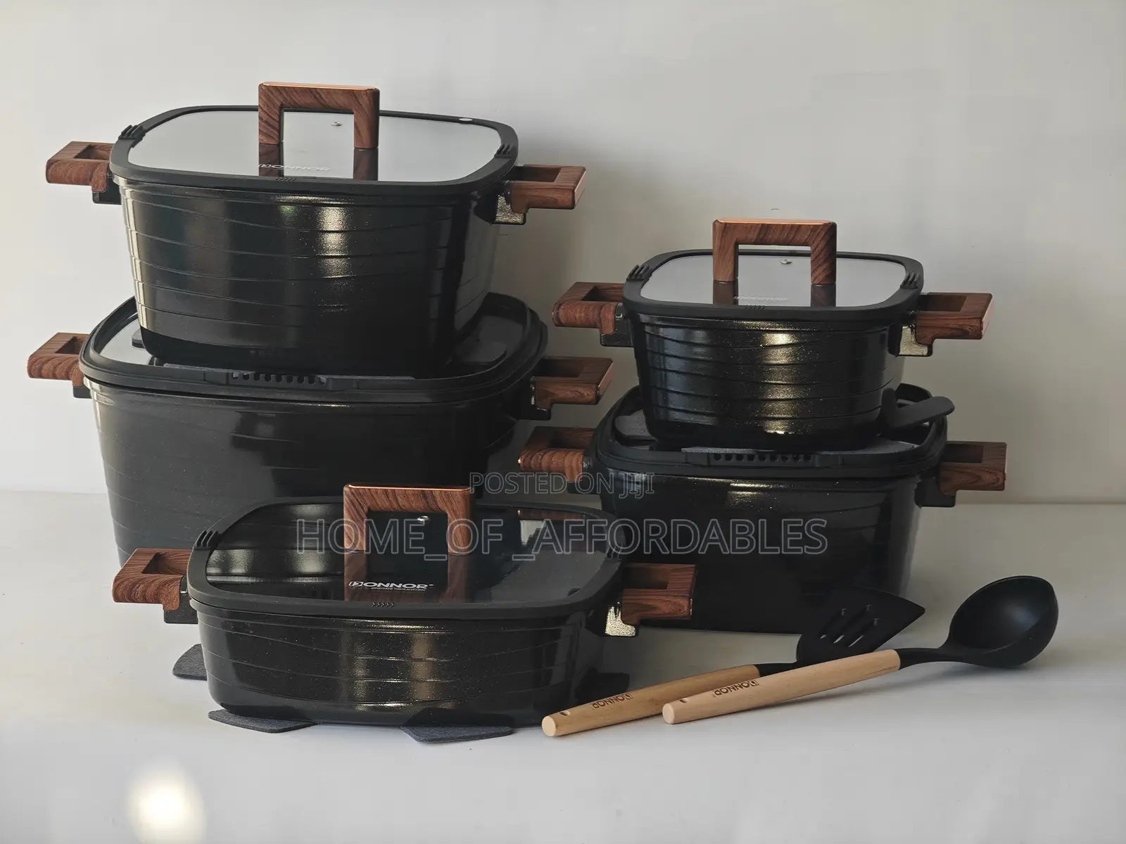 12pcs Donnor Non Stick Cookware Sets (European Standard)