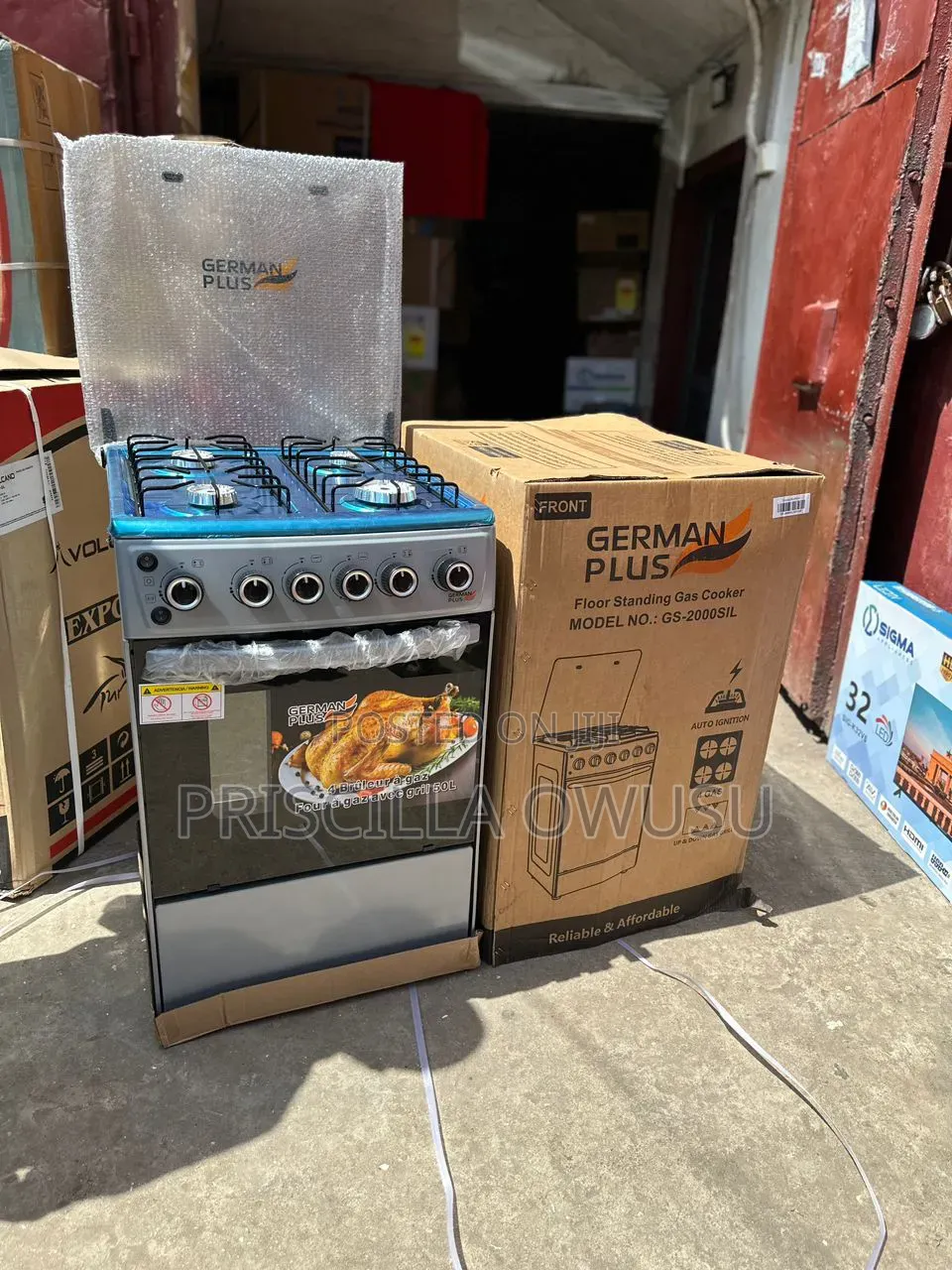 Sunnywalk 60 by 90 Gas Cooker With Oven and Grill