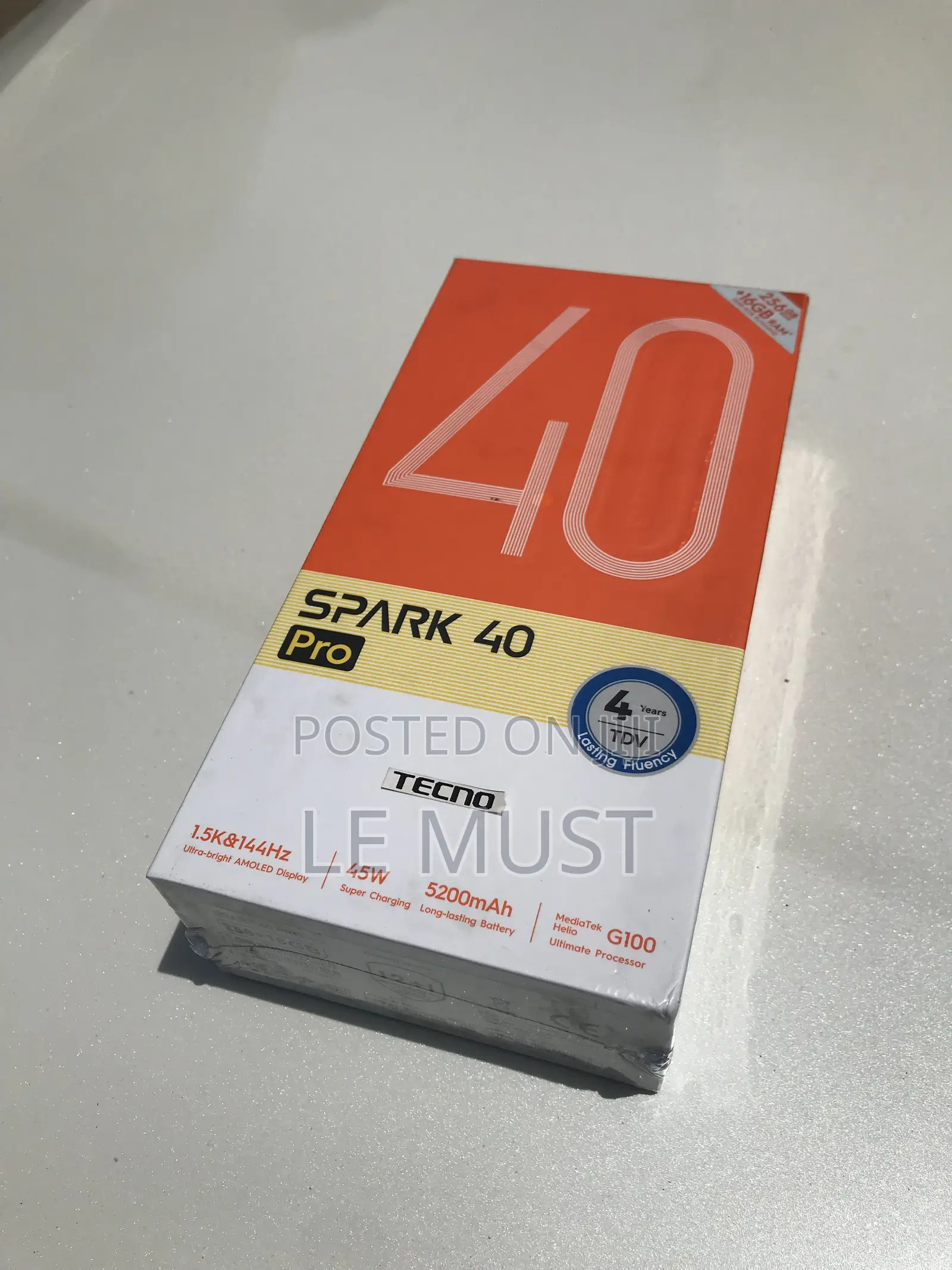 New Tecno Spark 40 Pro 256 GB Blue