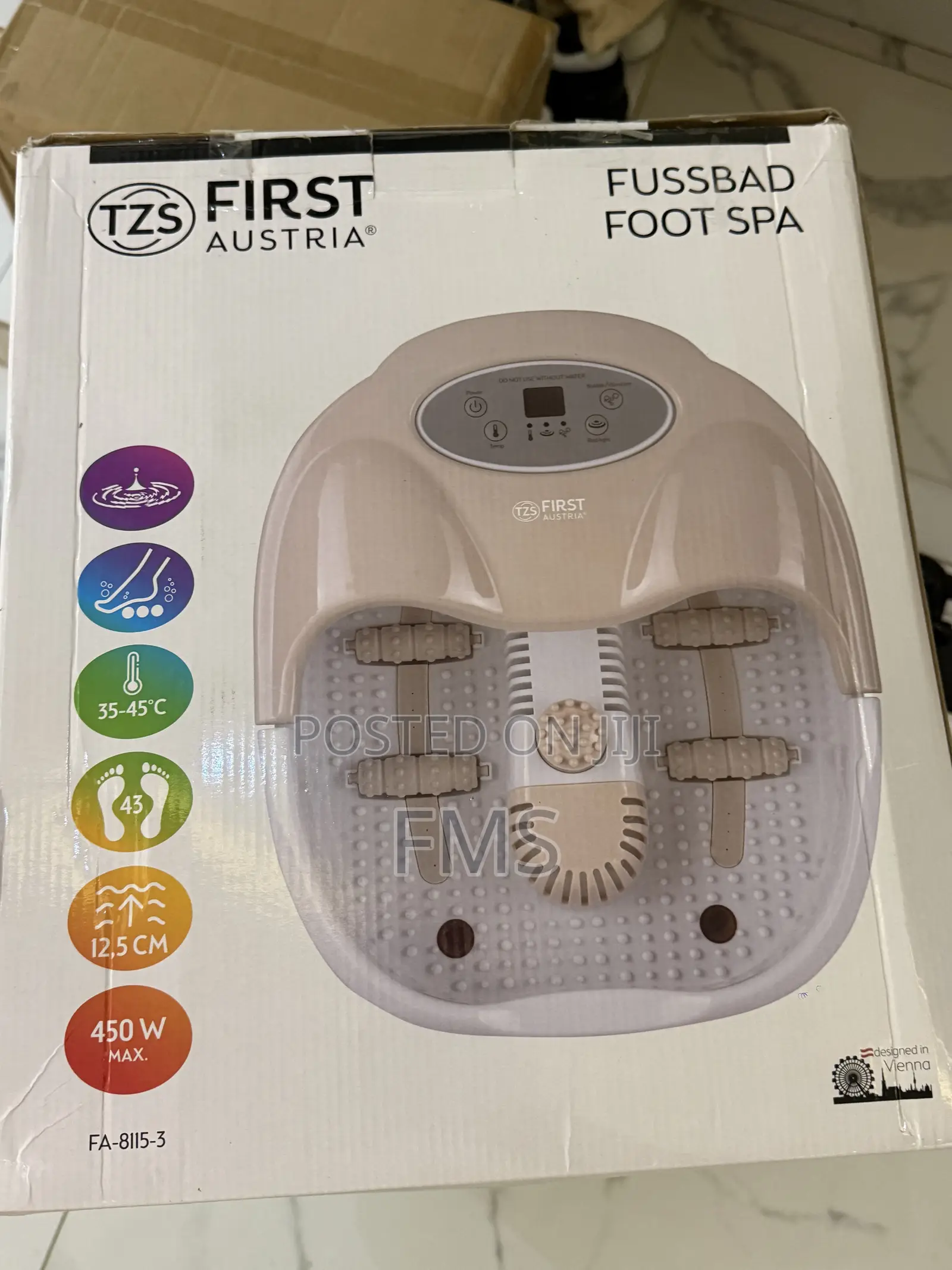 TZS First Austria Electric Foot Spa Massager – 450W W