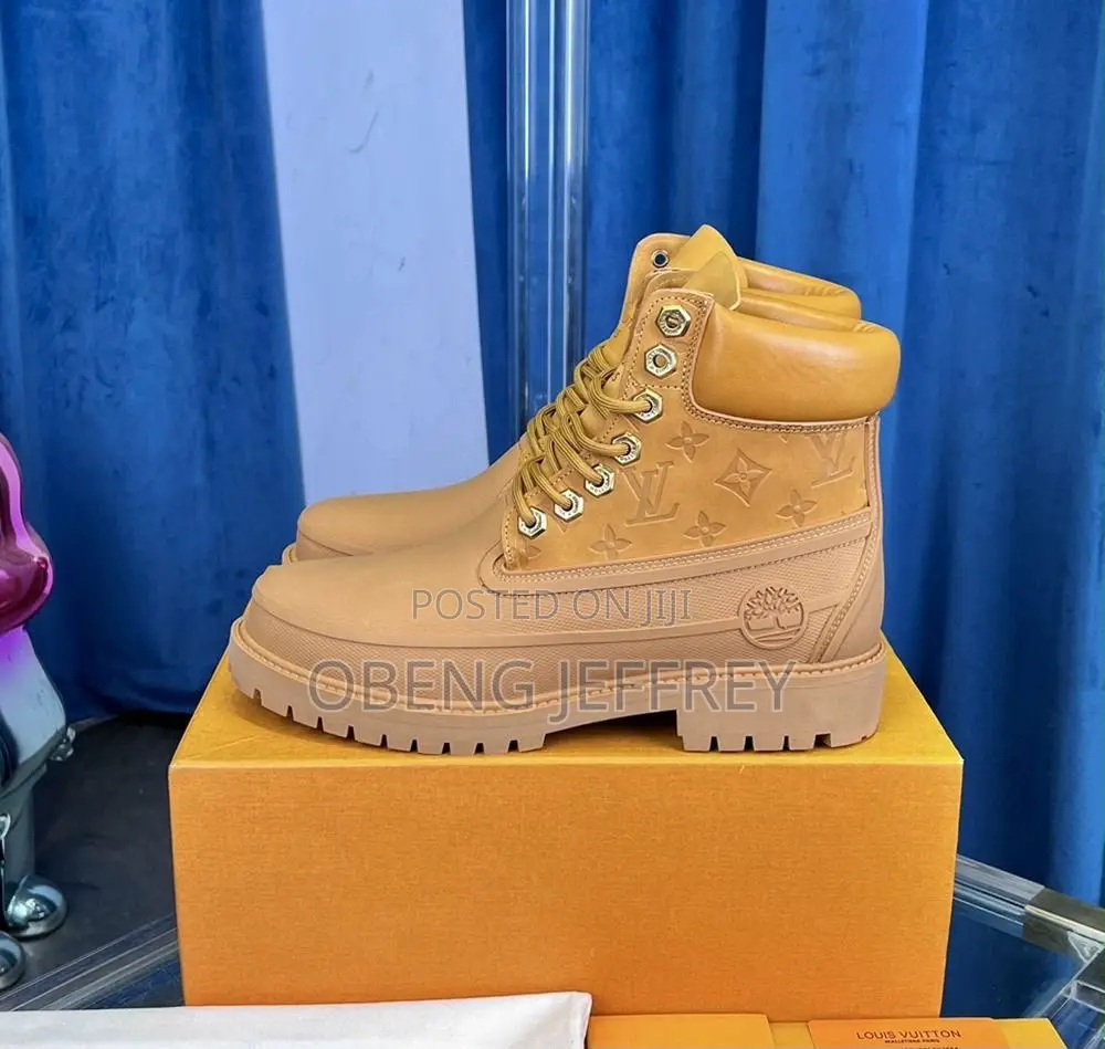 Original Timbs Louis Vuitton Ankle End Yellow
