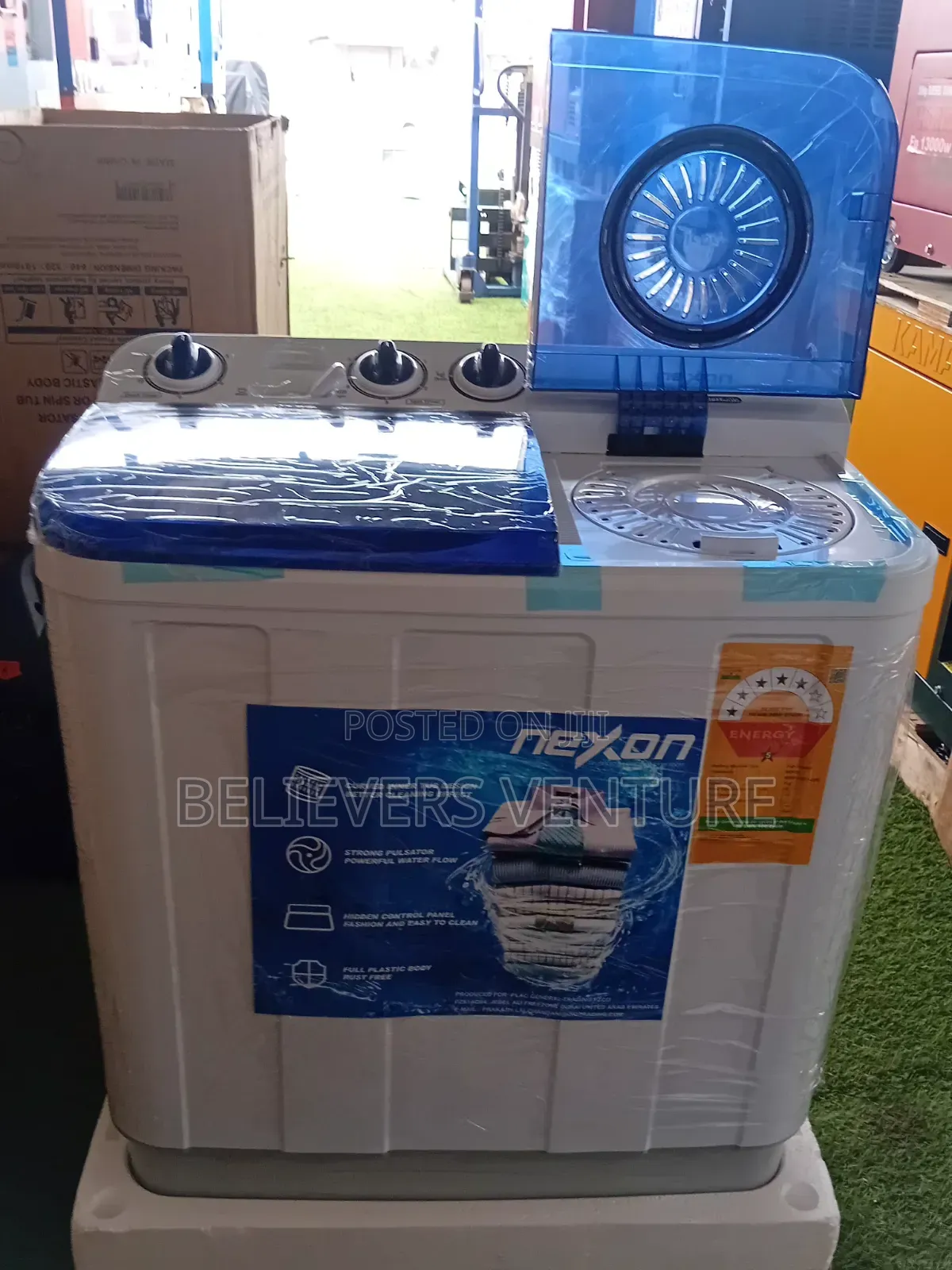 Nexon 7KG Twin Tub Washing Machine – Fast Efficient Laundry 75L