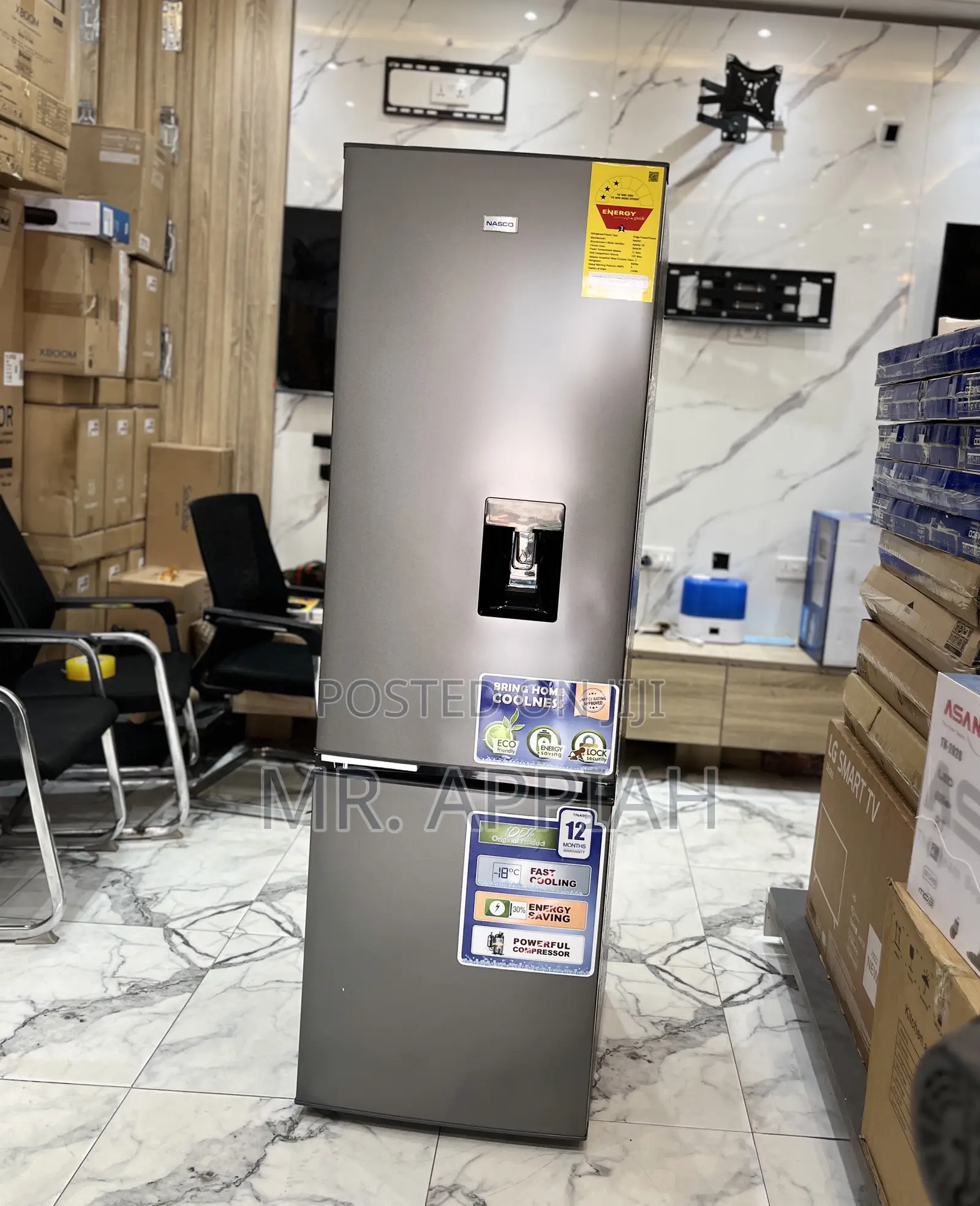 High Quality Nasco Nasd2-36fl Bottom Mount Freezer Fridge(Gray)