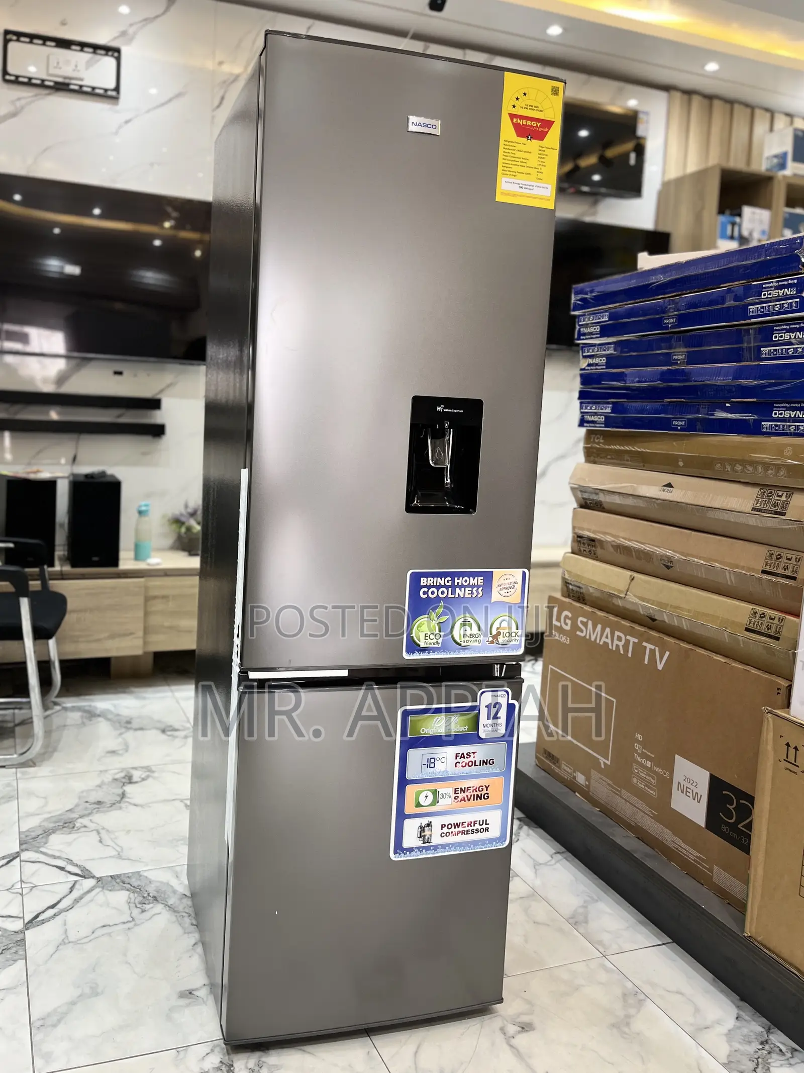 High Quality Nasco Nasd2-36fl Bottom Mount Freezer Fridge(Gray)