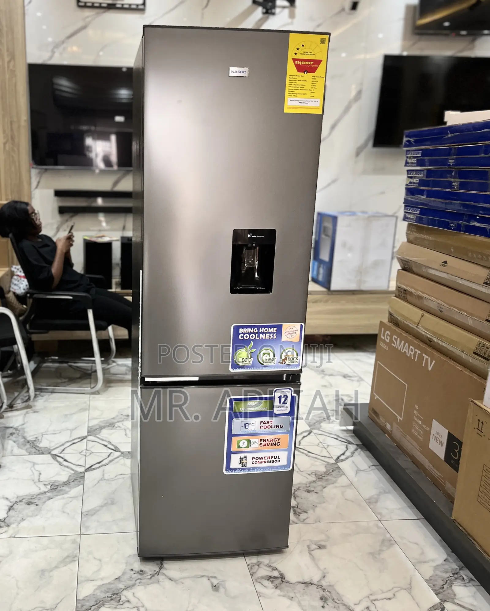 Extremely Quality Nasco Nasd2-36fl Bottom Mount Freezer Fridge.