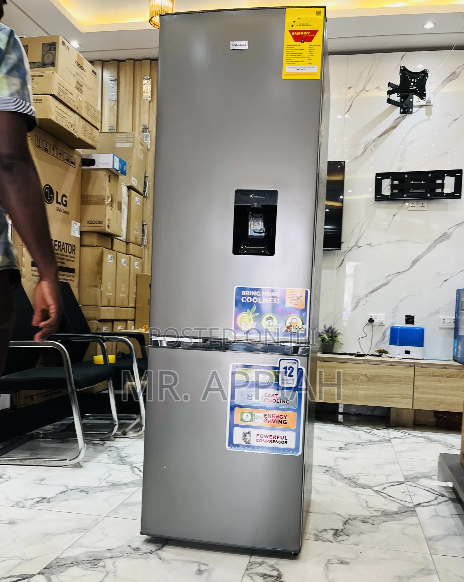 Order Adorable Nasco Double Door Refrigerator(Nasd2-36fl )Gray 