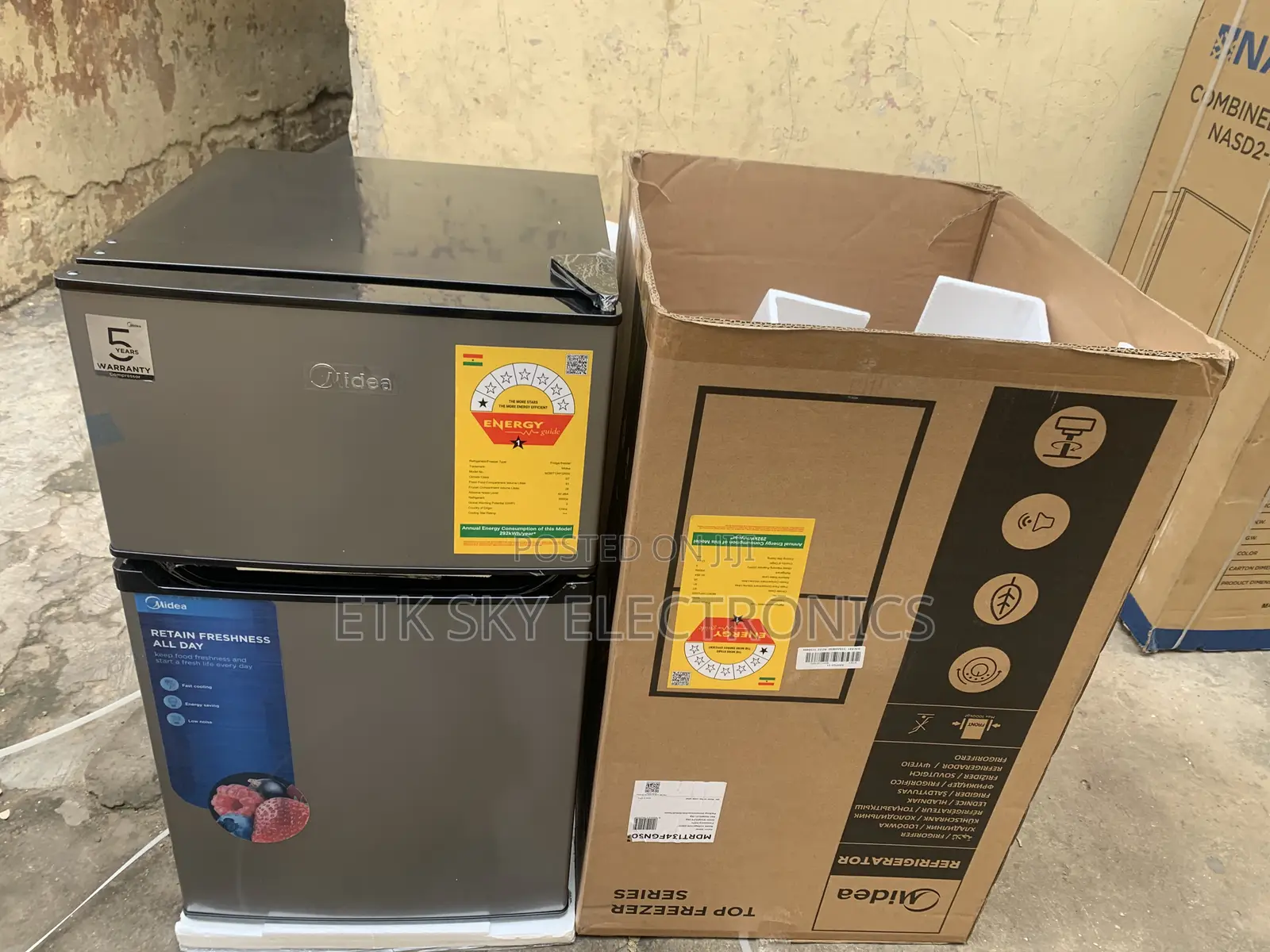 Affordable Midea 87 Liters Double Door Fridge