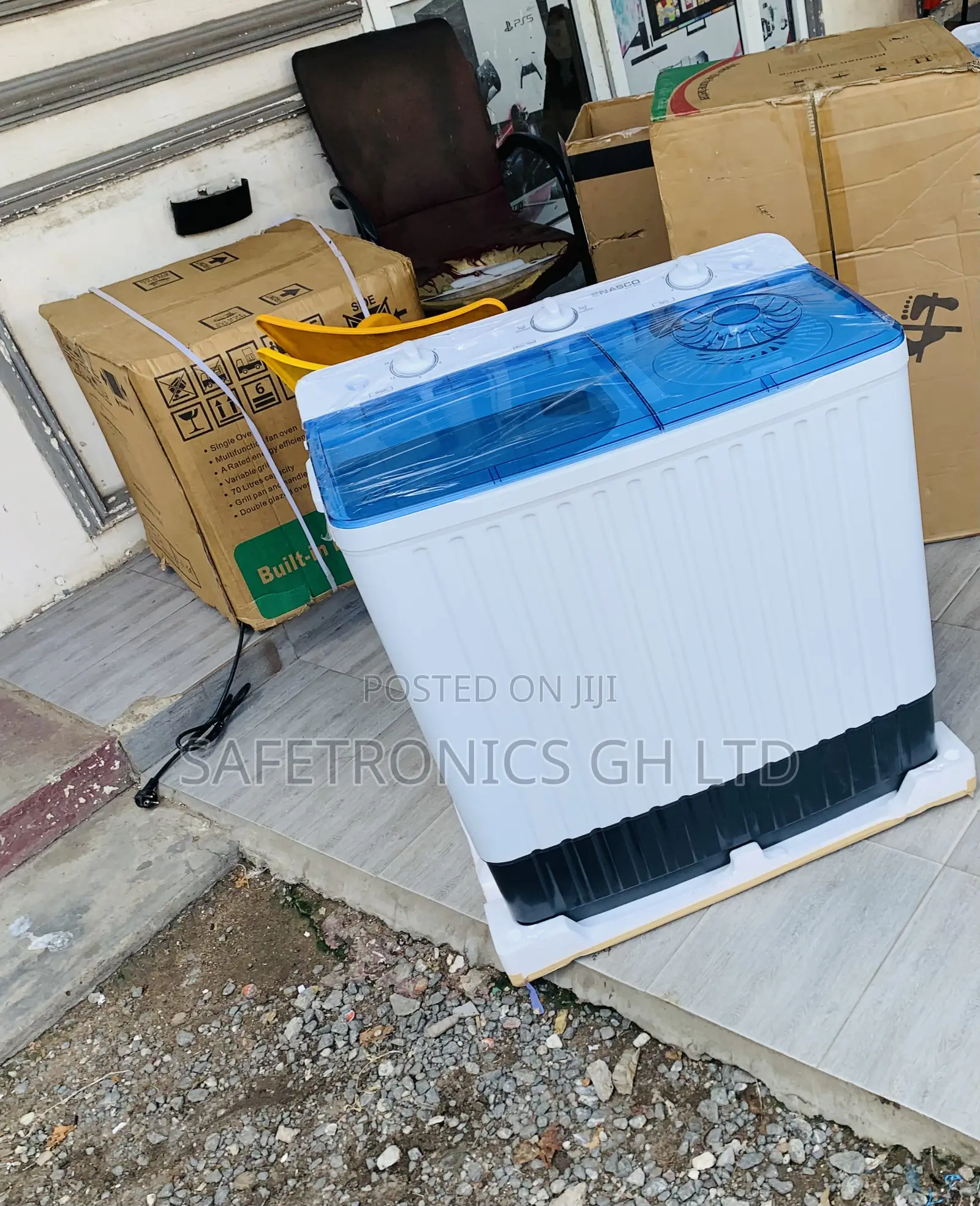 Get Accurate Nasco 10kg Semi-Automatic Washing Machine Twin-Tub