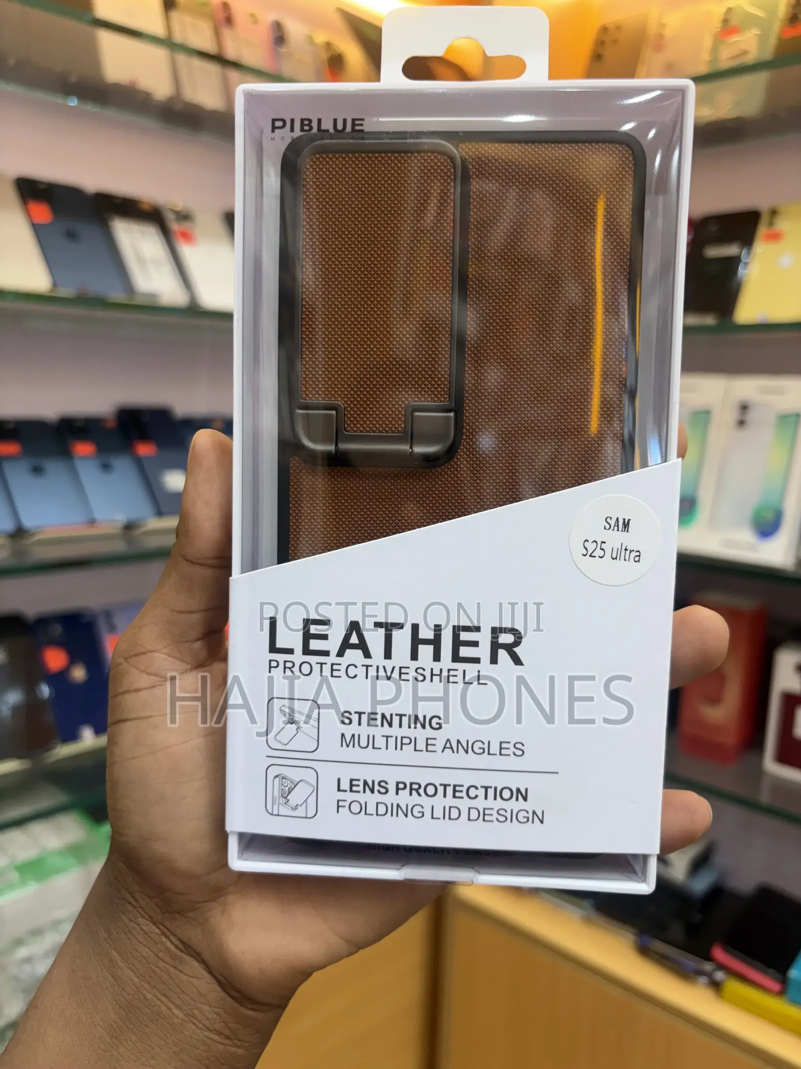 Brown S25 Ultra Leather Case
