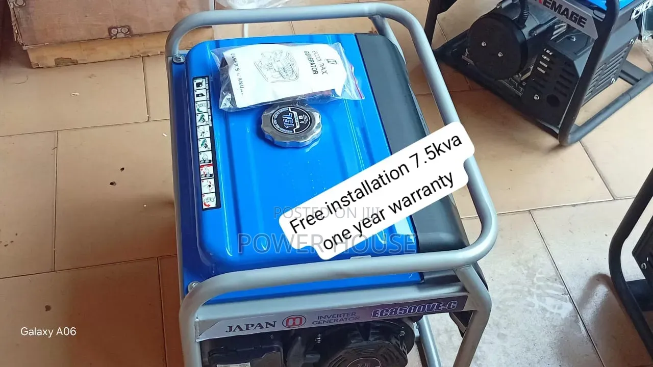 ECOOLMAX 7.5kVA Silent Petrol Generator 8500W 7.5kva