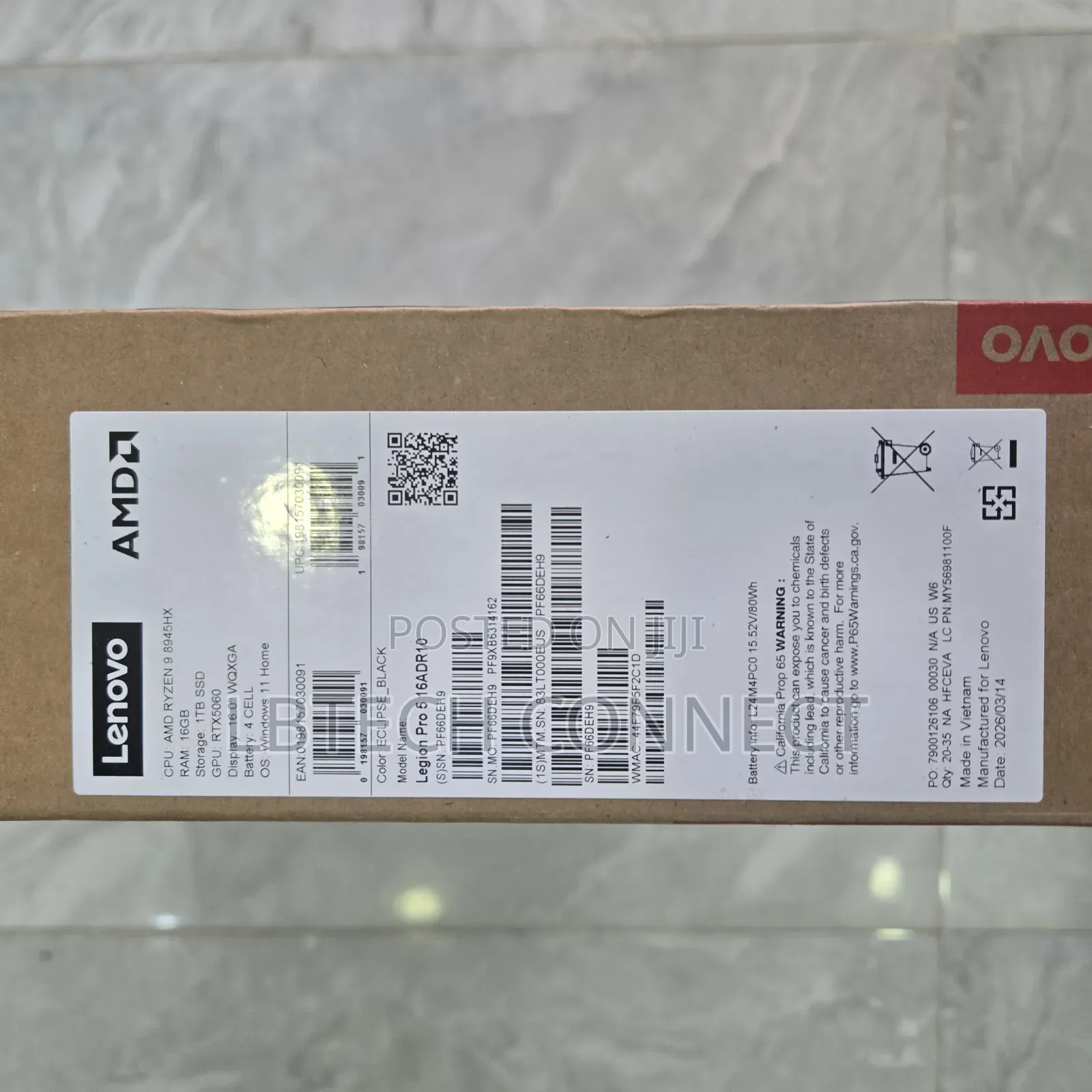 New Laptop Lenovo 16GB AMD Ryzen 9 SSD 1T