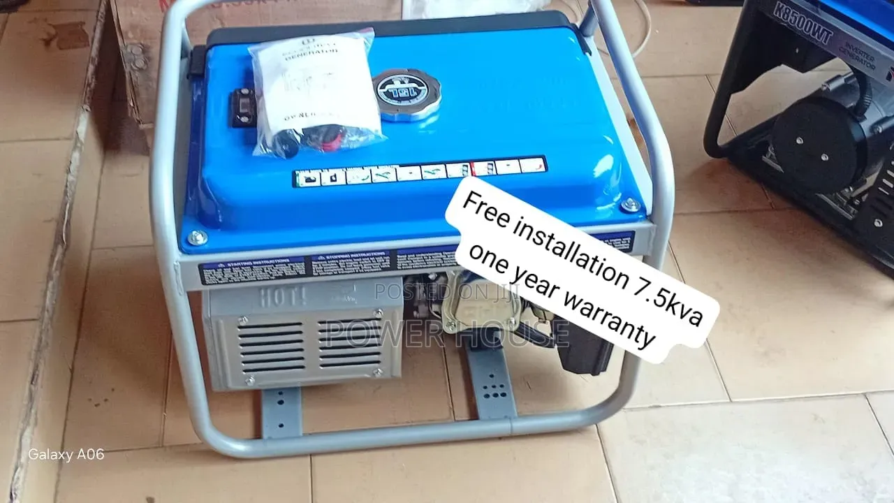 ECOOLMAX 7.5kVA Generator – Efficient 8500W Petrol Engine 7.5kva