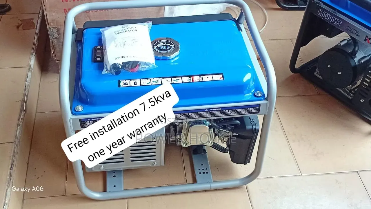 ECOOLMAX 7.5kVA Generator – Efficient 8500W Petrol Engine 7.5kva
