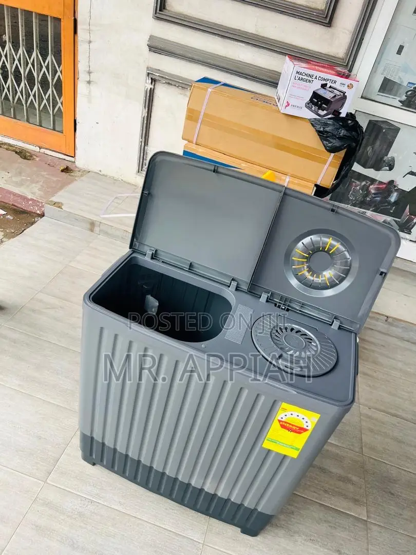 Energy Efficient Nasco 10kg Spin Dry Washing Machine(Spin Dry)gray