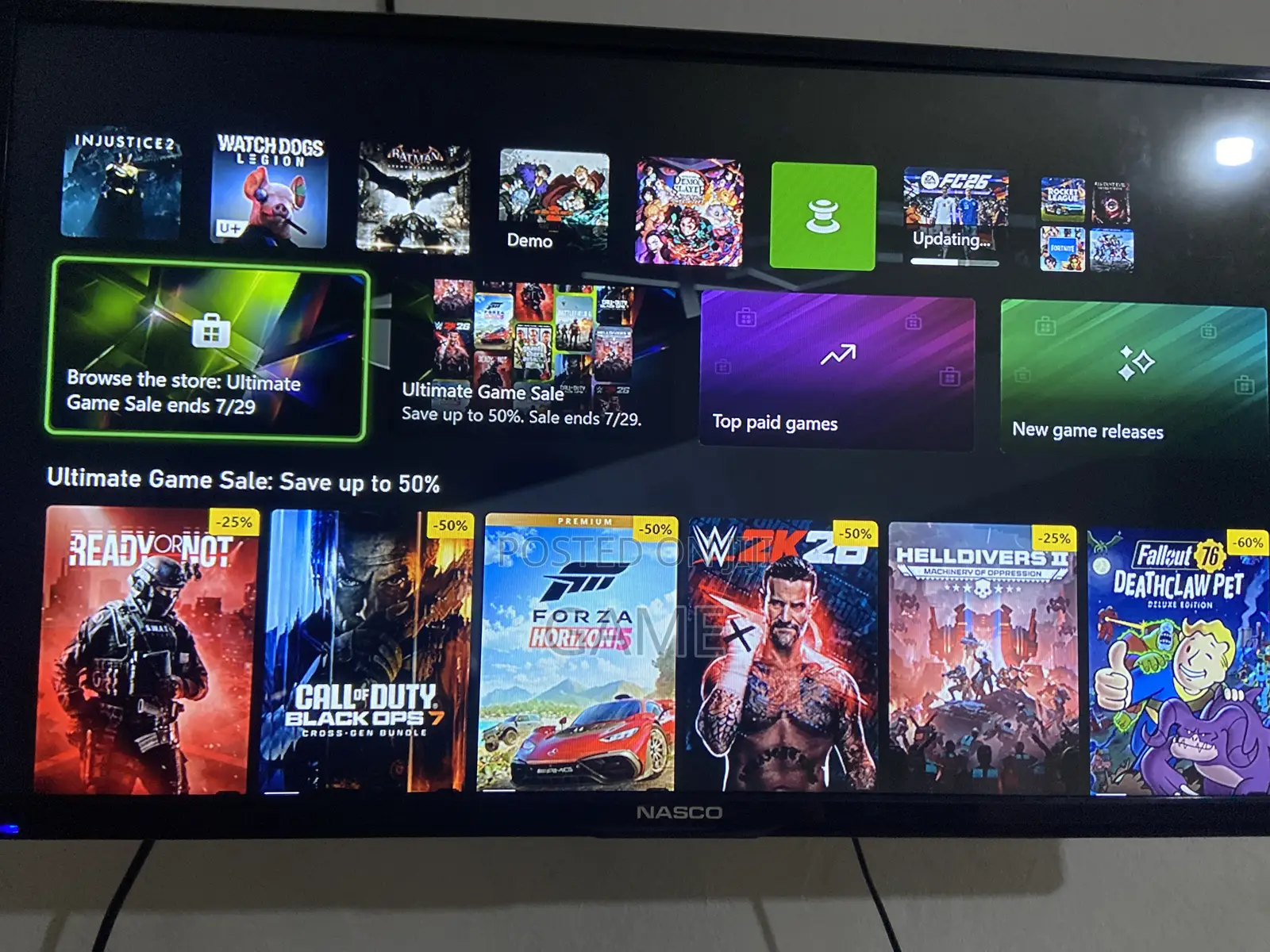 Xbox One With 1 Controller With Over 70 Games Uk Use