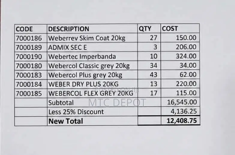 Webercol Flex Grey 20kg