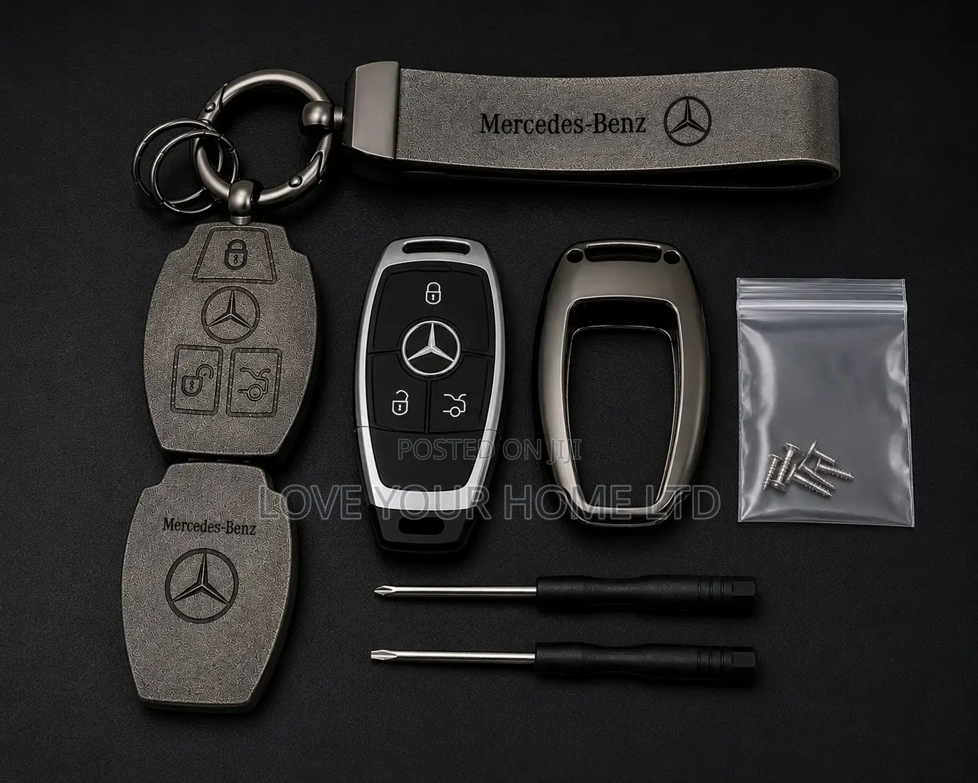 Mercedes-Benz 3-Button Smart Key Protective Case Cover