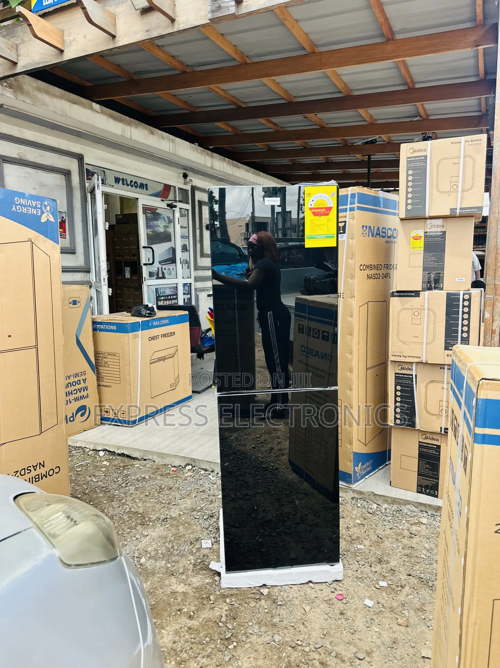 Call and Order Black Nasco NASD2-24fl Double Door Fridge