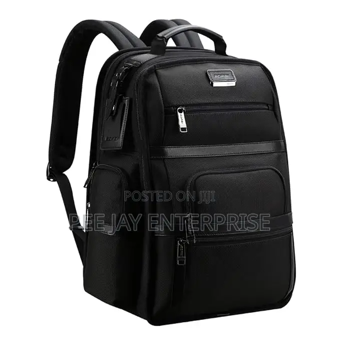 Black Premium Business Ballistic Nylon 16-Inch Laptop Backpack