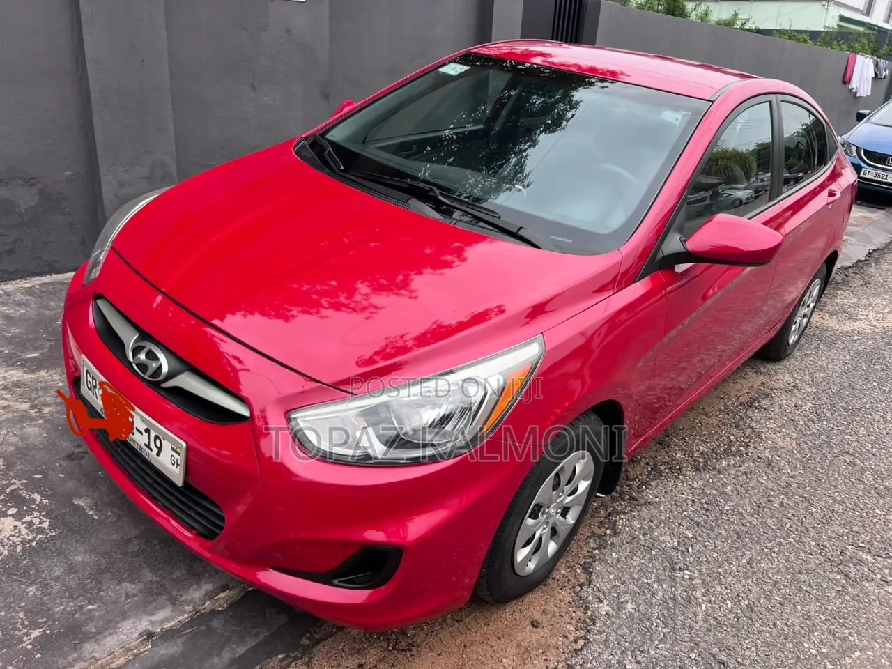 Hyundai Accent 2016 Red