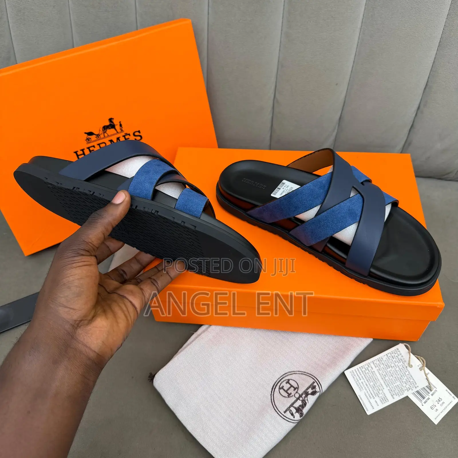 Hermes Kazimir Sandals Available in Box (Location: Adum Kumasi)