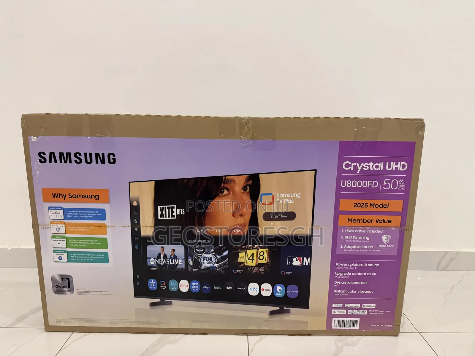 Samsung 50'' Ua50u8000f Crystal Uhd Smart Television