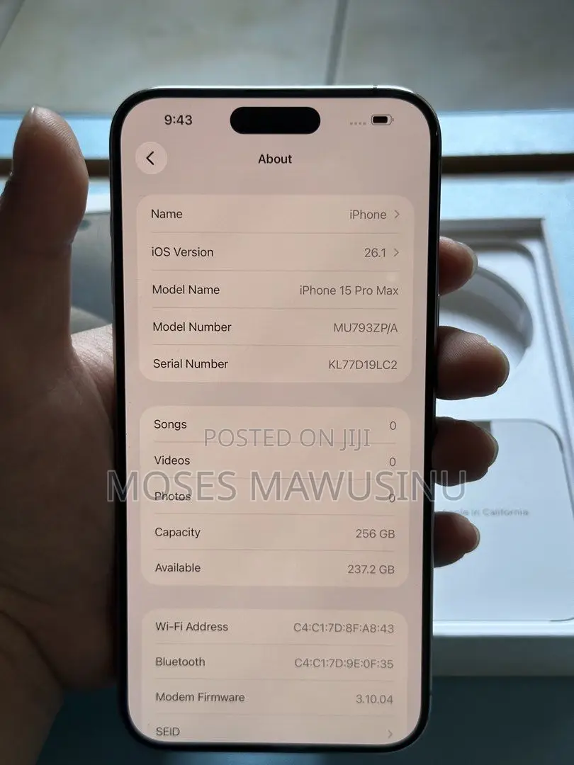 Apple iPhone 15 Pro Max 256 GB Gray