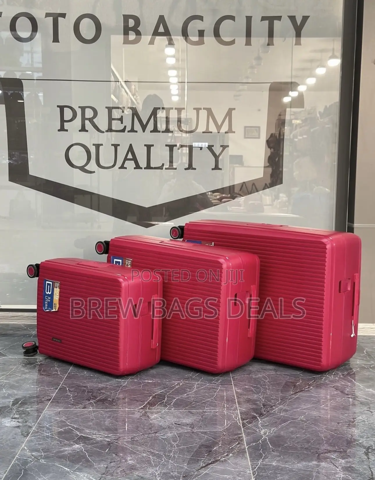 Premium Quality 3set Travelers Choice Wide Handle Unbreakable Bag.