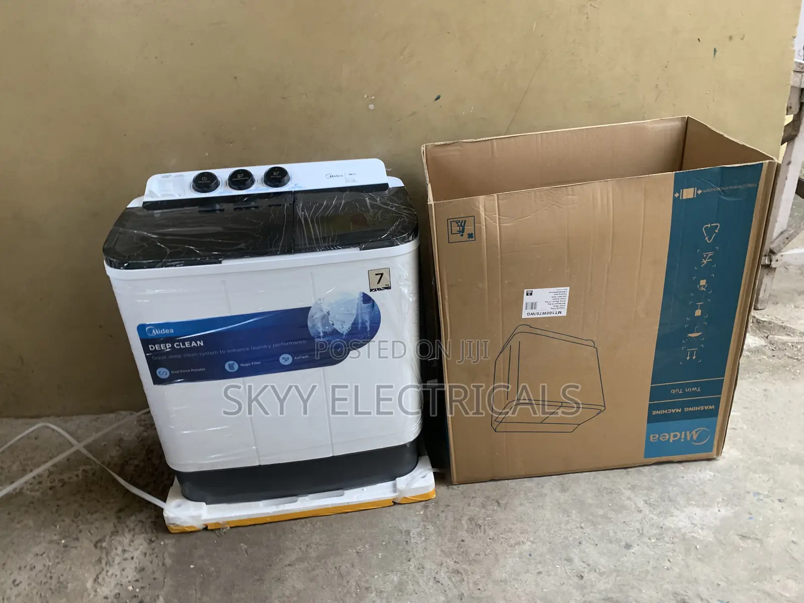 7kg TwinTub Midea Semi Auto Washing Machine