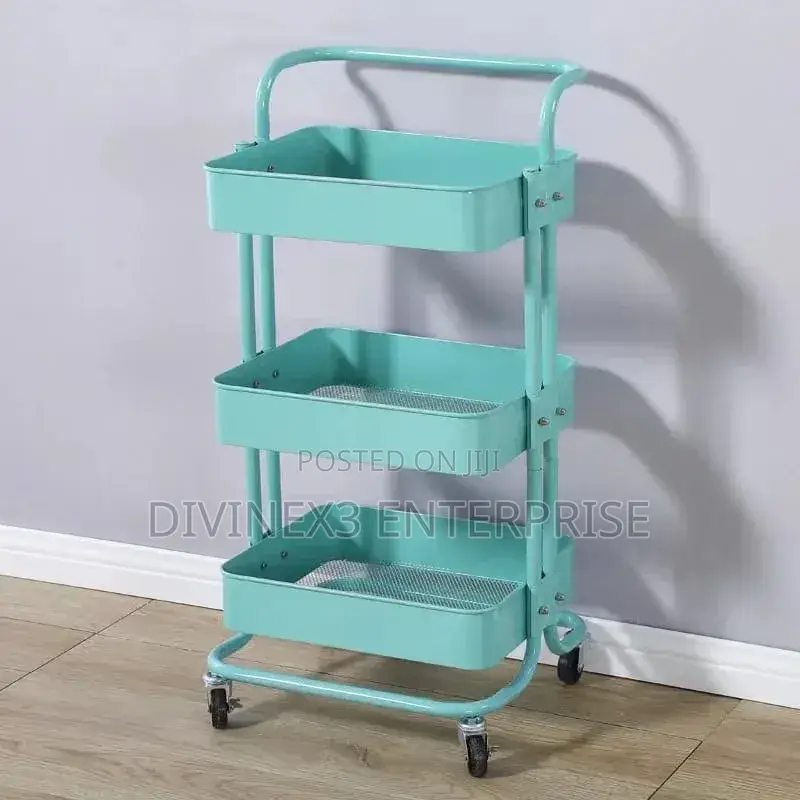 3-Tier Metal Storage Trolley