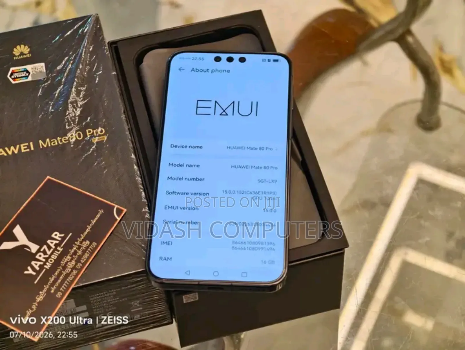New Huawei Mate 80 Pro 5G 512 GB Black
