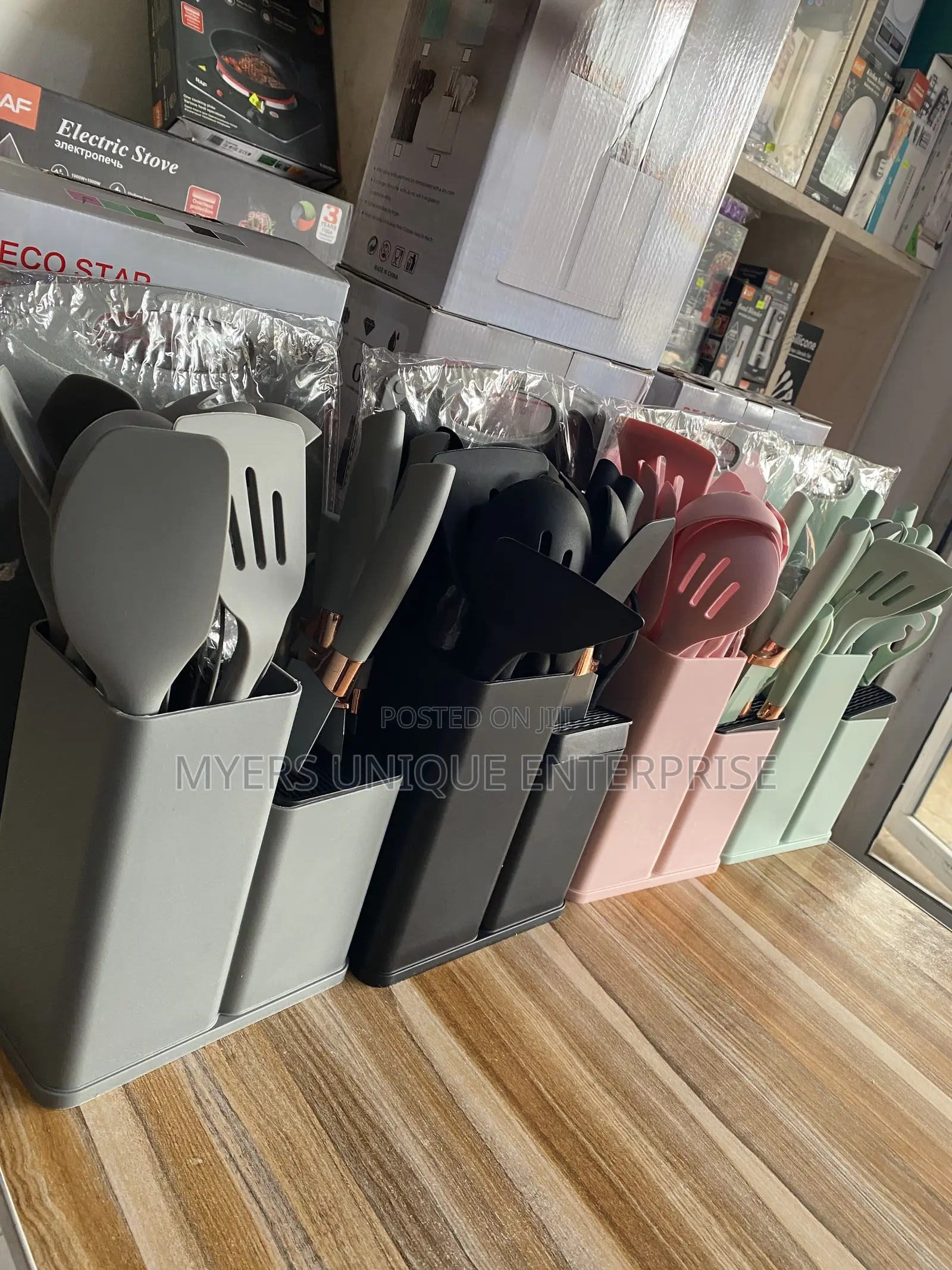 19PCS Kitchen Ladle and Knife Organizer Set