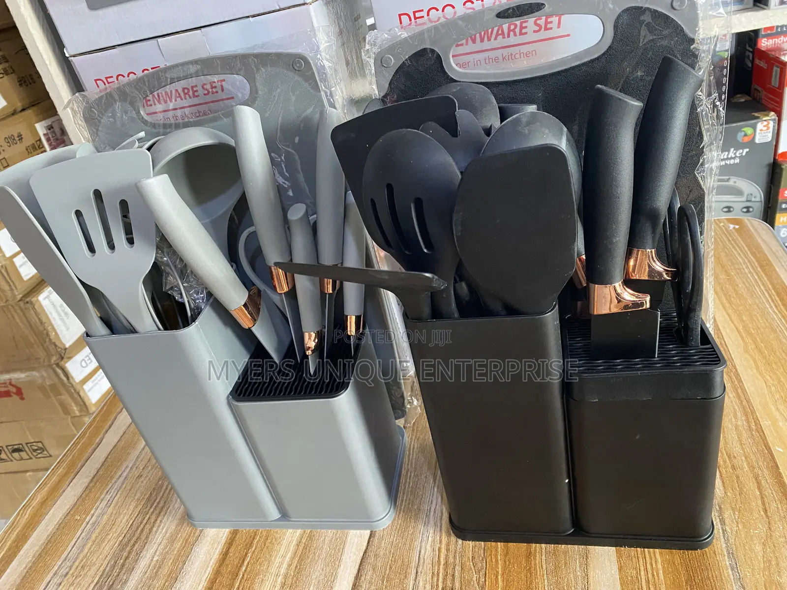 Complete 19pcs Kitchen Ladle Set With Knives