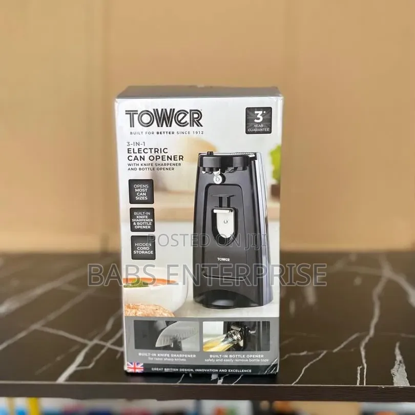 Tower Electric Can Opener 3 in 1