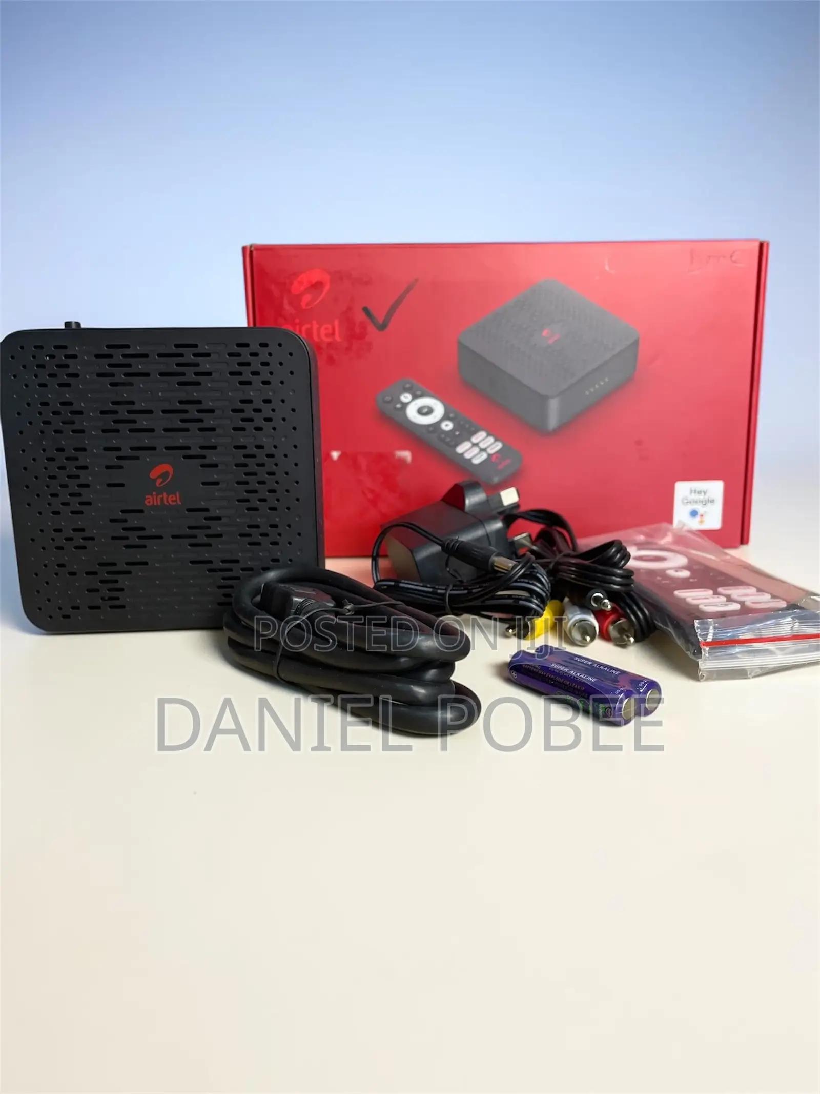 Airtel Android TV Box With Voice Remote – Complete Set