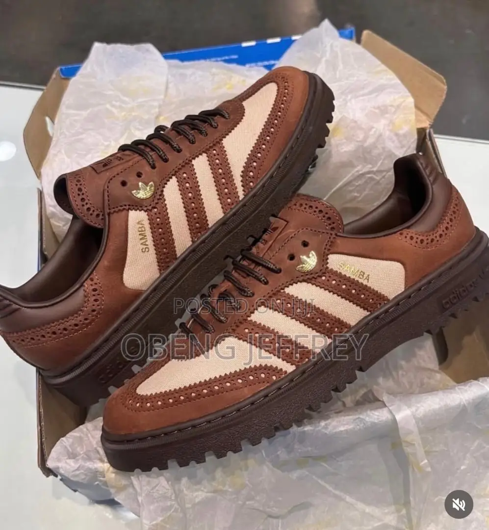 Original Adidas Samba WTR Brown/Gold