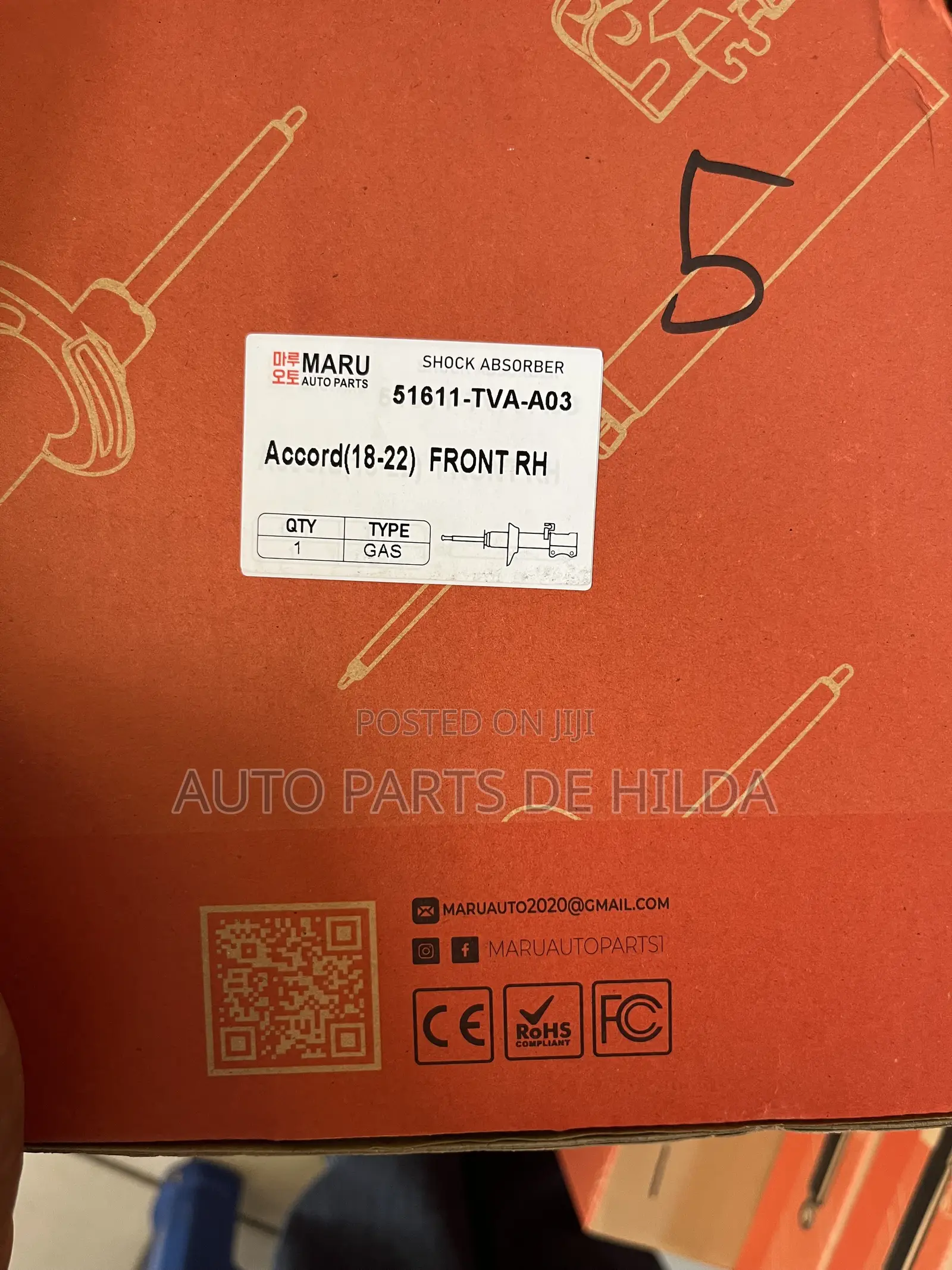 Front Shock Absorber (Honda Accord) 2018-2022 LH+RH