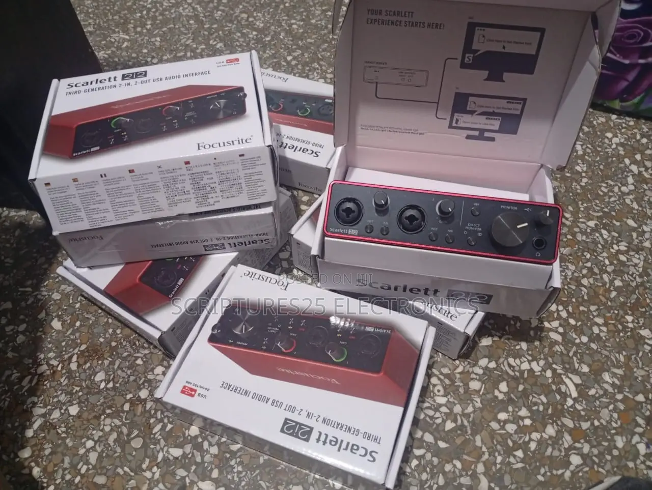Focusrite Scarlet 2i2 3rd Gen Professional Sound Card 24bit/192 KHZ