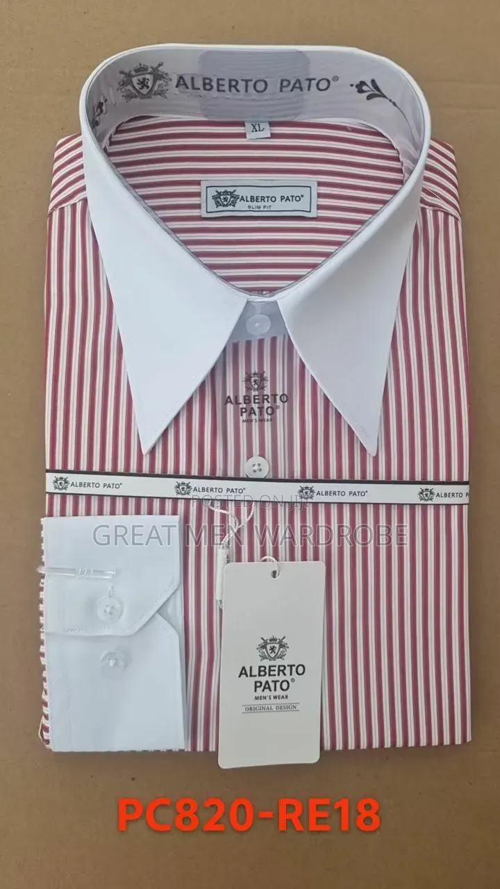 Stripped Shirts White Color