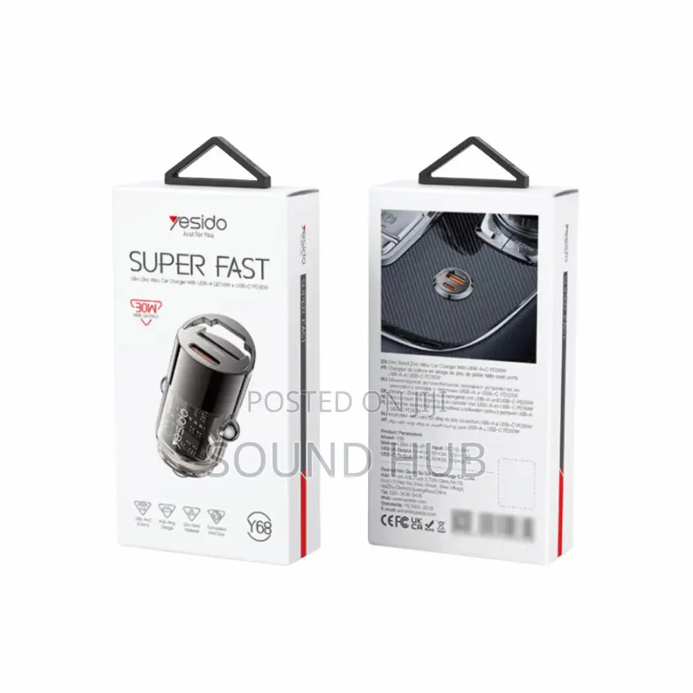 Yesido PD30W+QC18W Fast Charging Car ChargerShare
